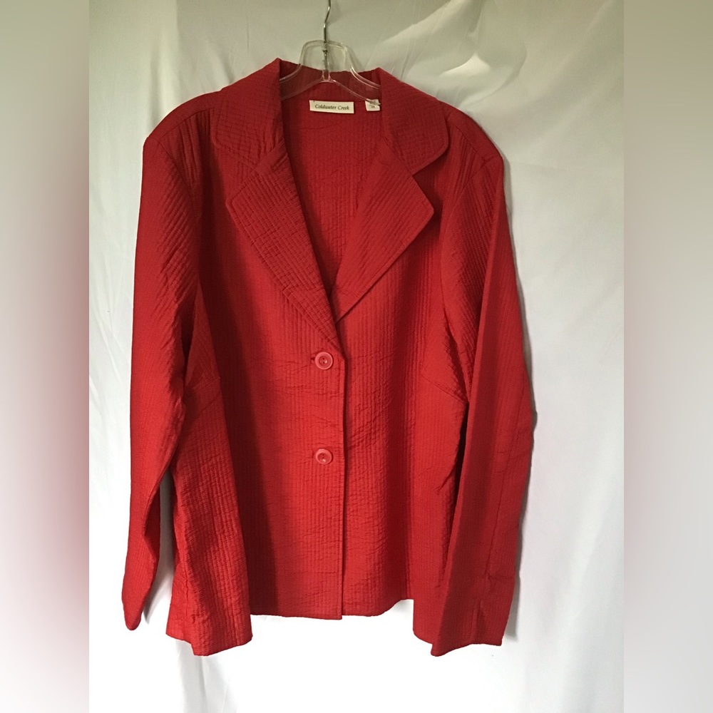 Red lightweight blazer